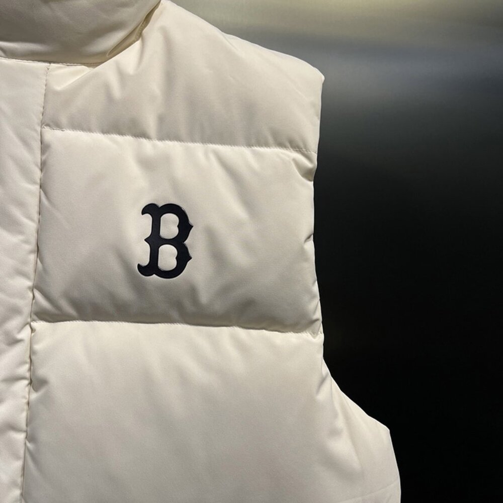 White MLB Down Vest - Picture 4 of 9